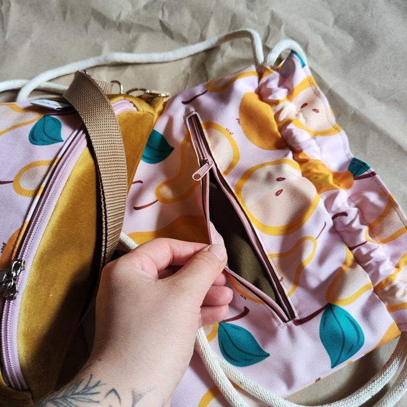 GRUSZKOWY KOMPLET NERKA XXL PLECACZEK 1