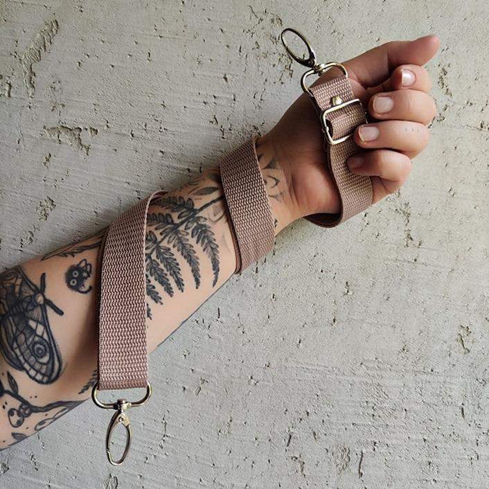 PASEK DO NERKI BRUDNY RÓŻ 2