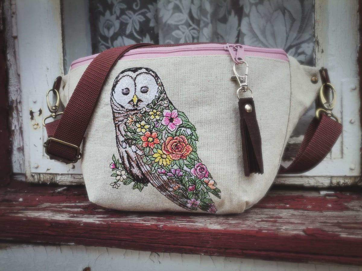 NERKA XXL KWIATOWA SOWA 2