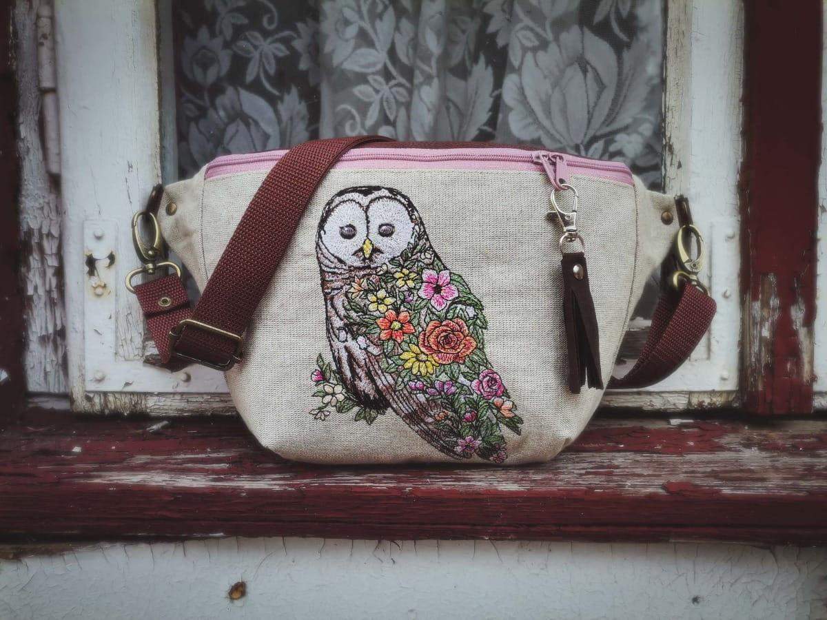 NERKA XXL KWIATOWA SOWA 4