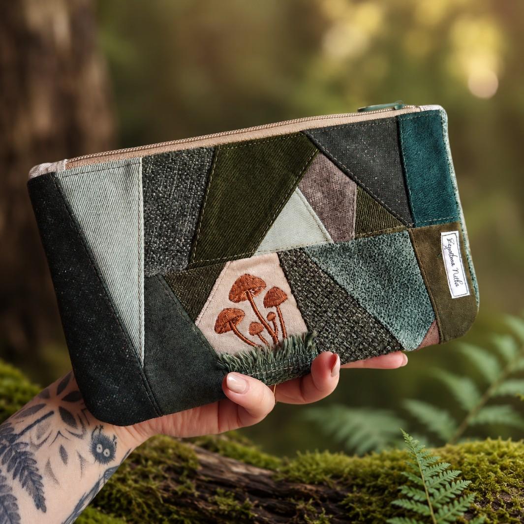 KOSMETYCZKA ZERO WASTE LEŚNA PATCHWORK 4