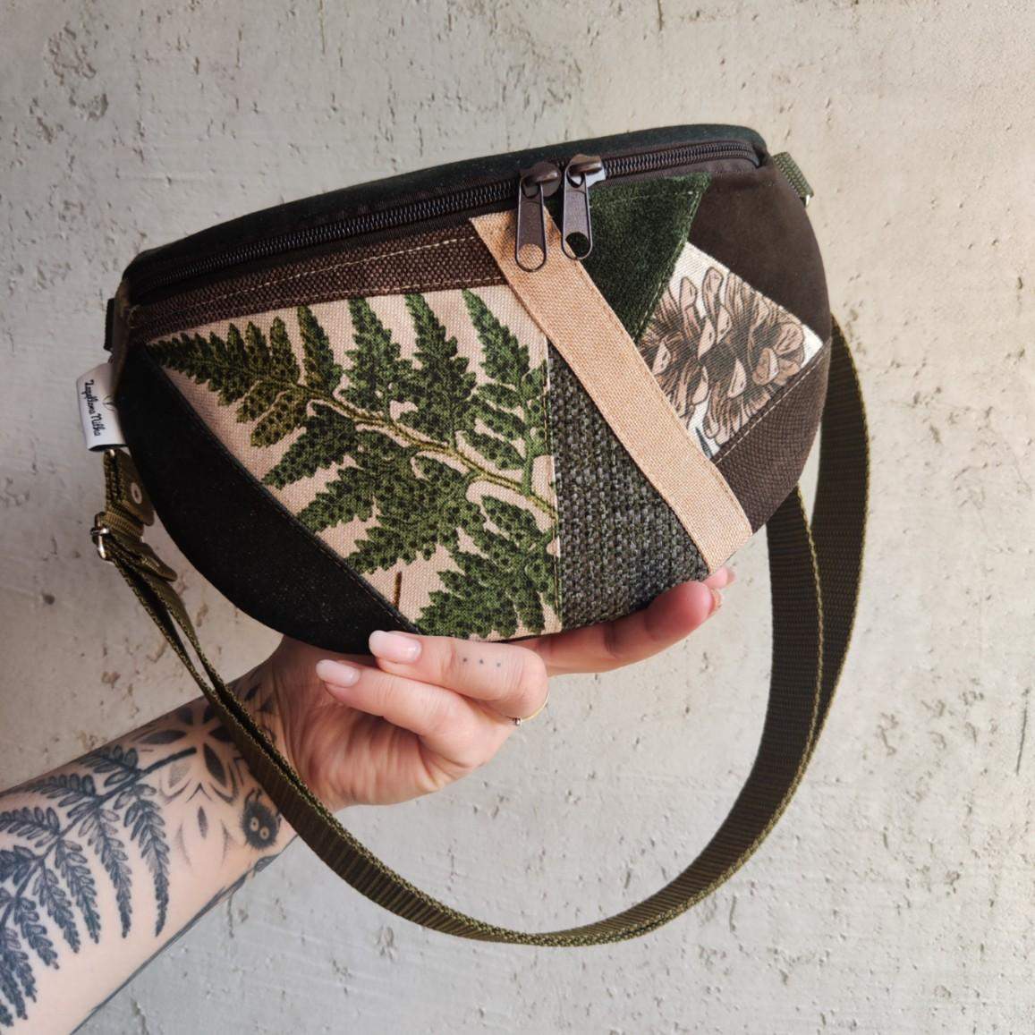 NERKA PÓŁKSIĘŻYC LIŚĆ PAPROCI SZYSZKA 0