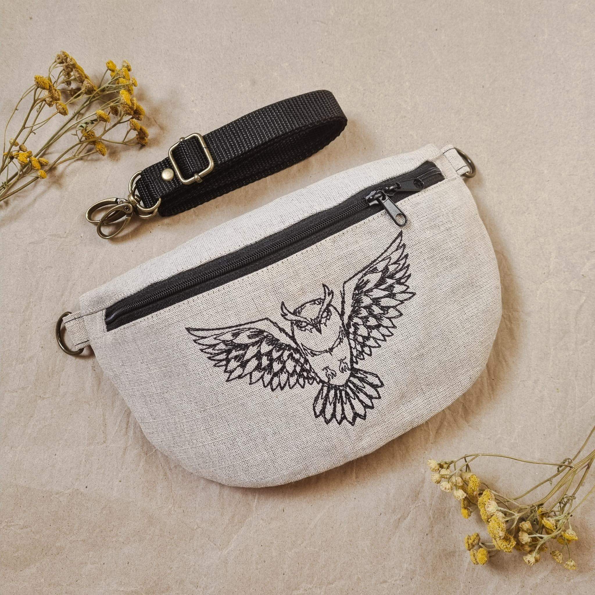 NERECZKA PÓŁKSIĘŻYC LNIANA Z SOWĄ 0